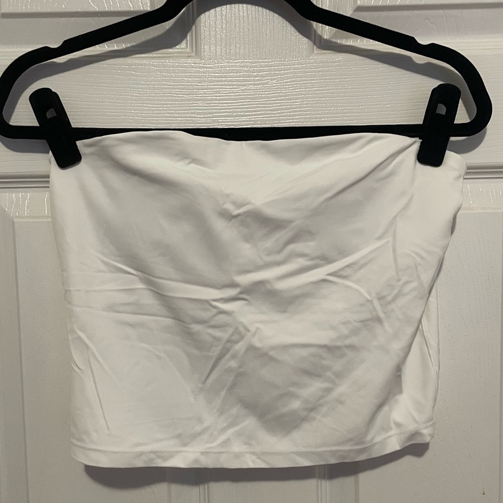 Aerie AEO White Cropped Tube Top
